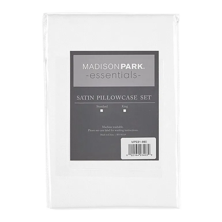 Madison Park Essentials Satin Wrinkle Resistant Pillowcase