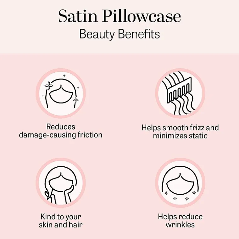 Madison Park Essentials Satin Wrinkle Resistant Pillowcase