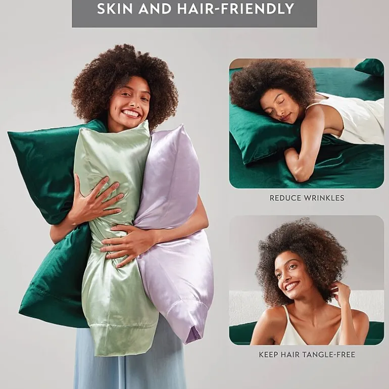 Madison Park Essentials Satin Wrinkle Resistant Pillowcase