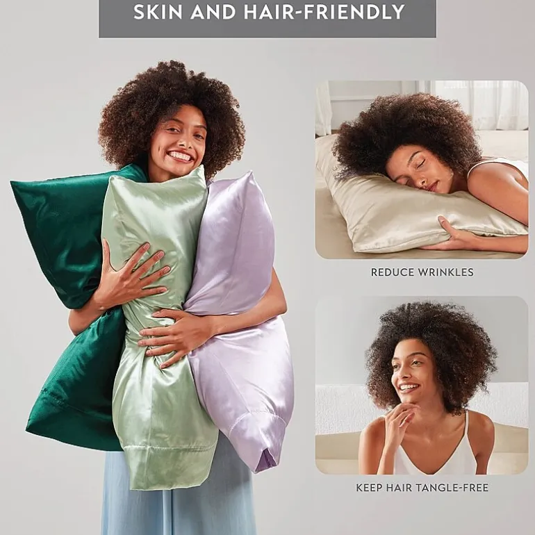 Madison Park Essentials Satin Wrinkle Resistant Pillowcase