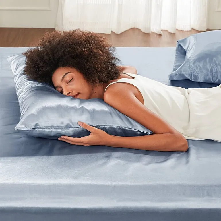 Madison Park Essentials Satin Wrinkle Resistant Pillowcase