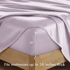 Madison Park Essentials Solid Satin 6-pc. Sheet Set