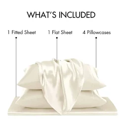 Madison Park Essentials Solid Satin 6-pc. Sheet Set