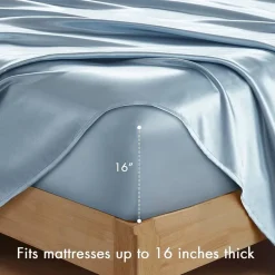 Madison Park Essentials Solid Satin 6-pc. Sheet Set