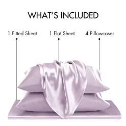Madison Park Essentials Solid Satin 6-pc. Sheet Set