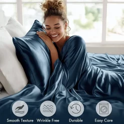 Madison Park Essentials Solid Satin 6-pc. Sheet Set
