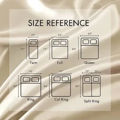 Madison Park Essentials Solid Satin 6-pc. Sheet Set
