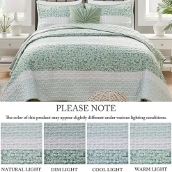 Madison Park Evian Seersucker 4-pc. Hypoallergenic Quilt Set