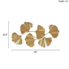 Madison Park Faye Gold Foil Ginkgo Leaf Metal Wall Art