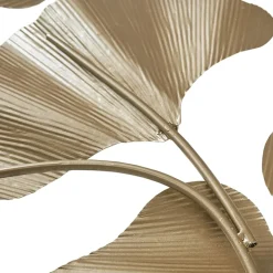 Madison Park Faye Gold Foil Ginkgo Leaf Metal Wall Art