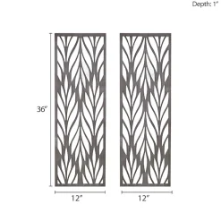 Madison Park Florian Carved Panel Décor 2-pc. Wall Art Set