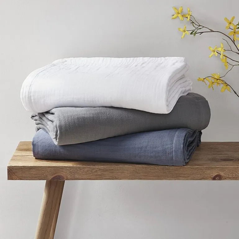 Madison Park Gauze 100% Cotton Lightweight Blanket