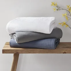 Madison Park Gauze 100% Cotton Lightweight Blanket
