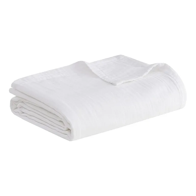 Madison Park Gauze 100% Cotton Lightweight Blanket