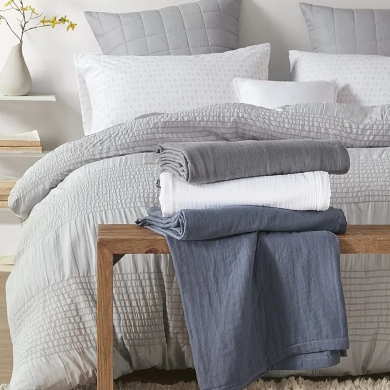 Madison Park Gauze 100% Cotton Lightweight Blanket