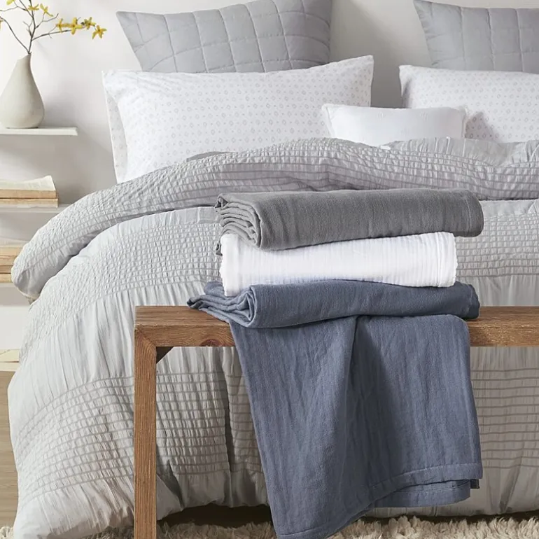 Madison Park Gauze 100% Cotton Lightweight Blanket
