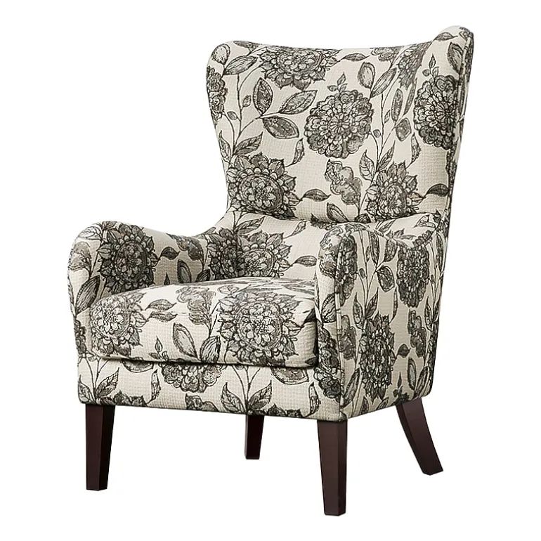 Madison Park Leda Winged-Arm Accent Chair