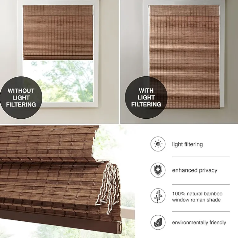 Madison Park Lyndon Cordless Light-Filtering Roman Shade
