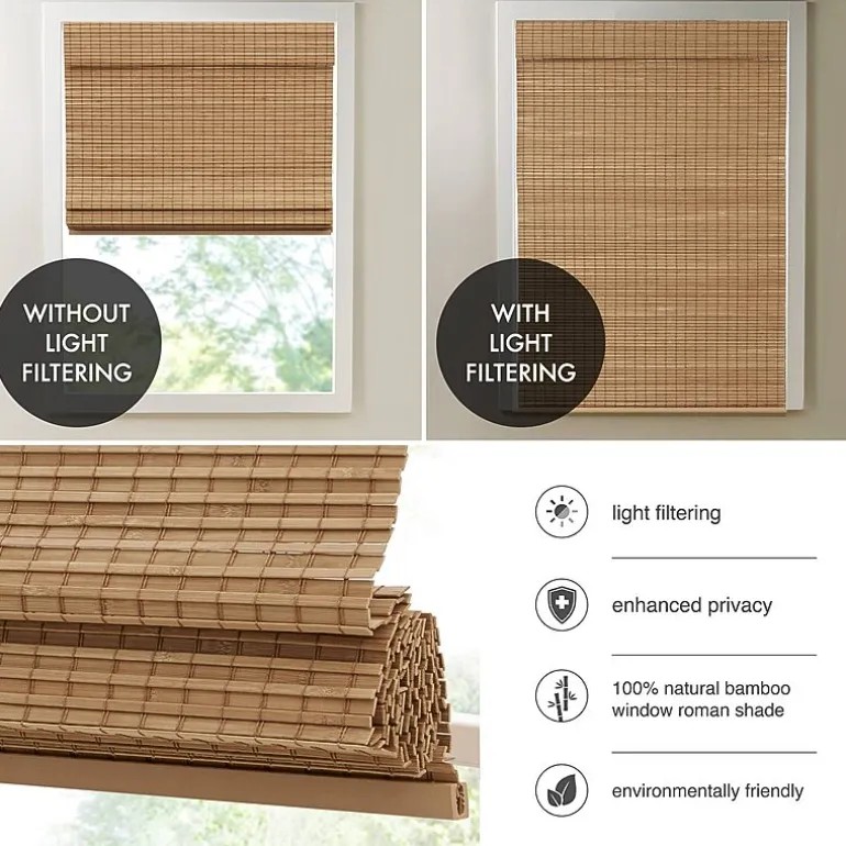 Madison Park Lyndon Cordless Light-Filtering Roman Shade