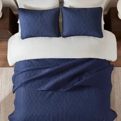 Madison Park Mansfield Antimicrobial Treated Reversible Quilt Set