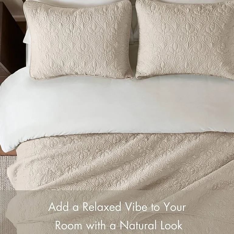 Madison Park Mansfield Antimicrobial Treated Reversible Quilt Set