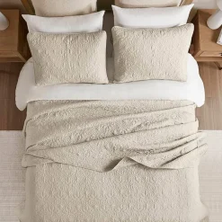 Madison Park Mansfield Oversized Antimicrobial Treated 3pc Bedspread Set