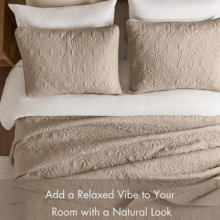Madison Park Mansfield Oversized Antimicrobial Treated 3pc Bedspread Set