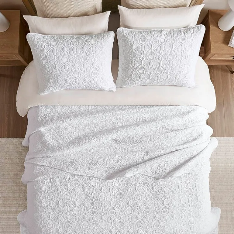 Madison Park Mansfield Oversized Antimicrobial Treated 3pc Bedspread Set