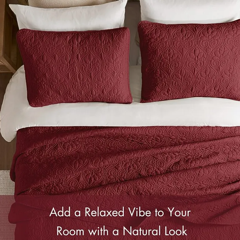 Madison Park Mansfield Oversized Antimicrobial Treated 3pc Bedspread Set