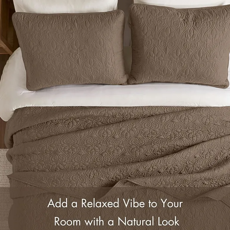 Madison Park Mansfield Oversized Antimicrobial Treated 3pc Bedspread Set