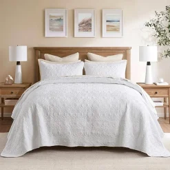 Madison Park Mansfield Oversized Antimicrobial Treated 3pc Bedspread Set
