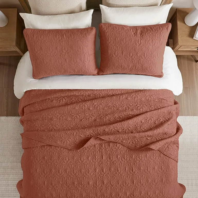 Madison Park Mansfield Oversized Antimicrobial Treated 3pc Bedspread Set
