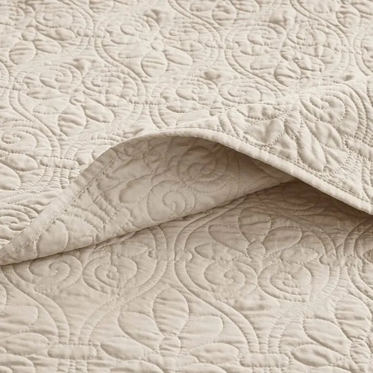 Madison Park Mansfield Oversized Antimicrobial Treated 3pc Bedspread Set