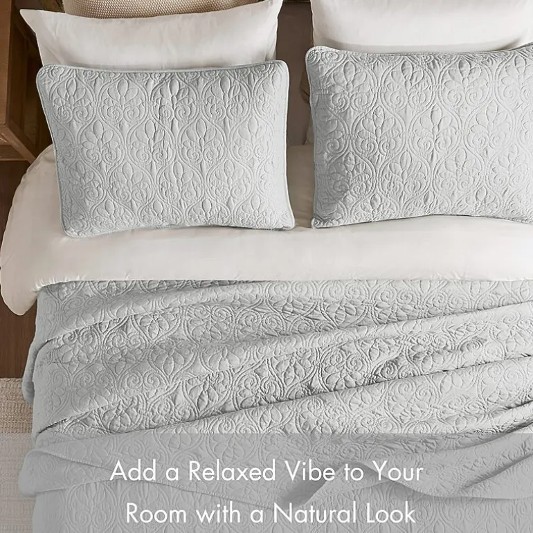 Madison Park Mansfield Oversized Antimicrobial Treated 3pc Bedspread Set