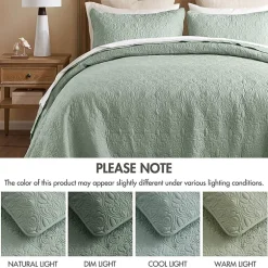 Madison Park Mansfield Oversized Antimicrobial Treated 3pc Bedspread Set