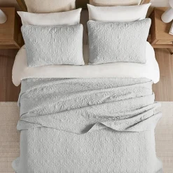 Madison Park Mansfield Oversized Antimicrobial Treated 3pc Bedspread Set