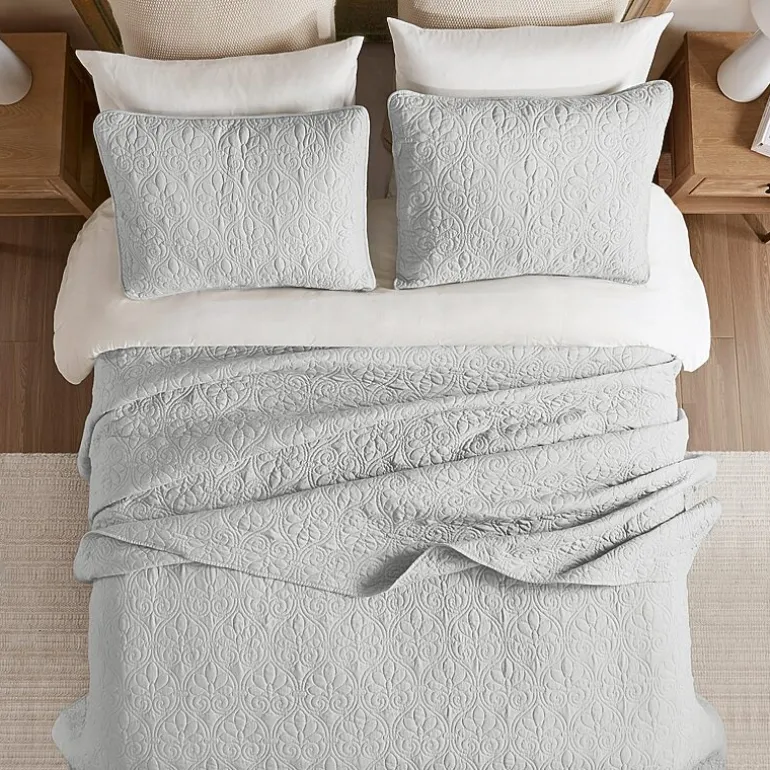 Madison Park Mansfield Oversized Antimicrobial Treated 3pc Bedspread Set