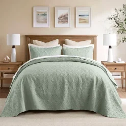 Madison Park Mansfield Oversized Antimicrobial Treated 3pc Bedspread Set