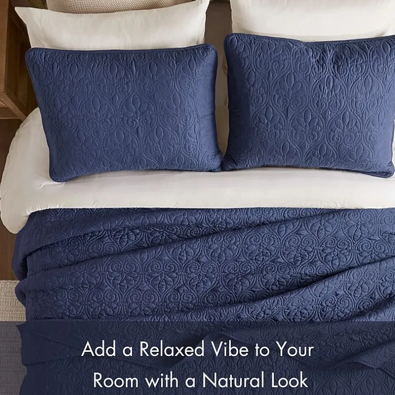 Madison Park Mansfield Oversized Antimicrobial Treated 3pc Bedspread Set