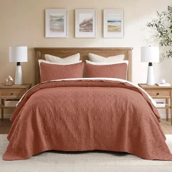 Madison Park Mansfield Oversized Antimicrobial Treated 3pc Bedspread Set