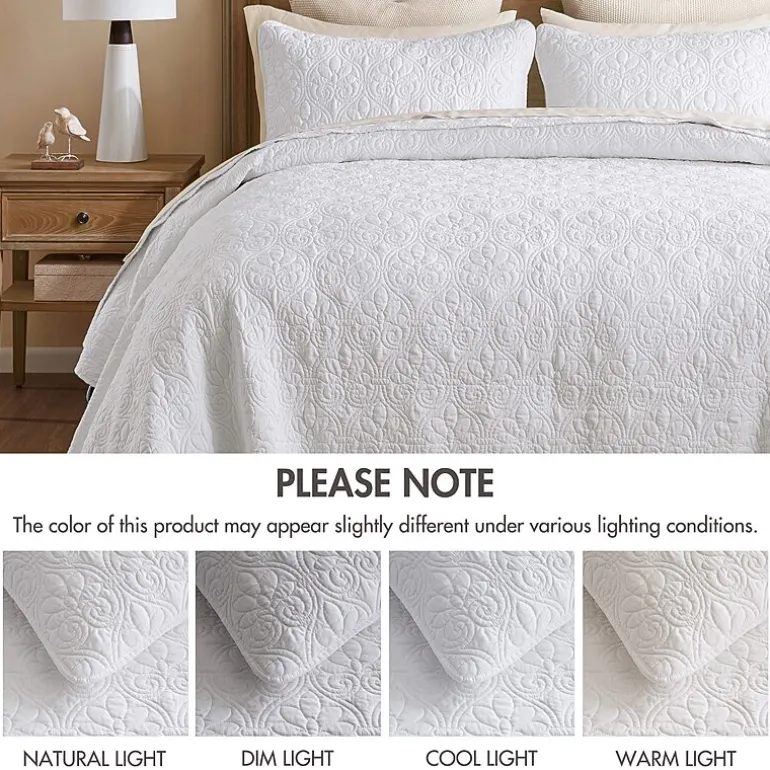 Madison Park Mansfield Oversized Antimicrobial Treated 3pc Bedspread Set