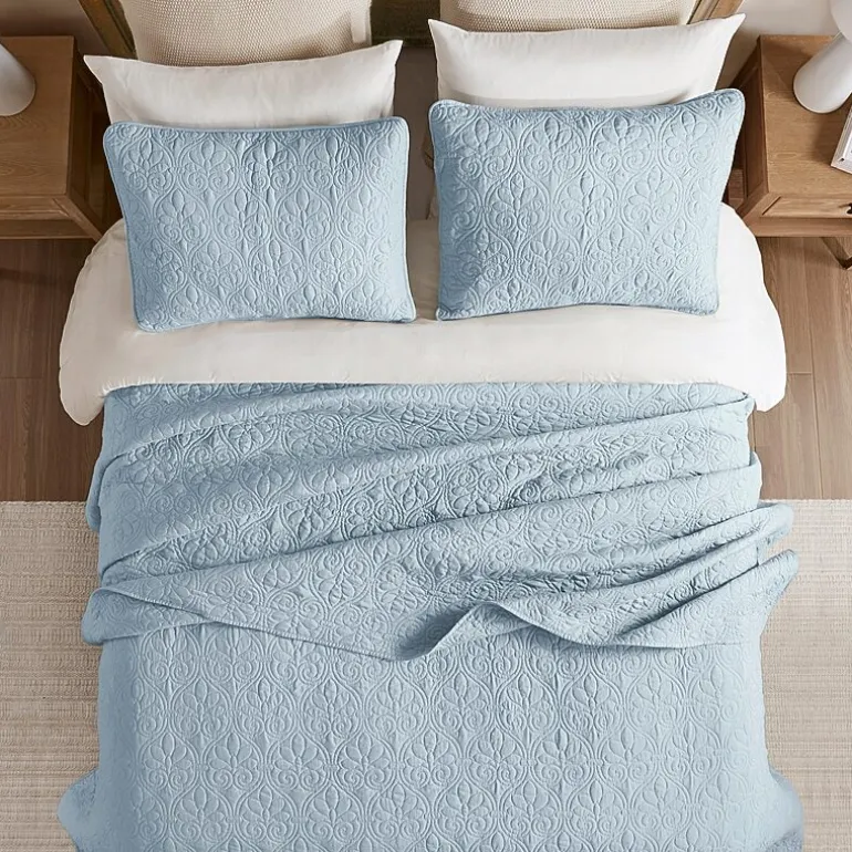 Madison Park Mansfield Oversized Antimicrobial Treated 3pc Bedspread Set