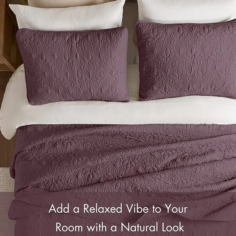 Madison Park Mansfield Oversized Antimicrobial Treated 3pc Bedspread Set