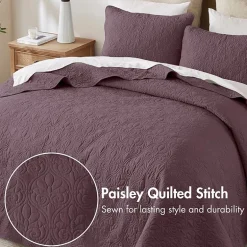 Madison Park Mansfield Oversized Antimicrobial Treated 3pc Bedspread Set