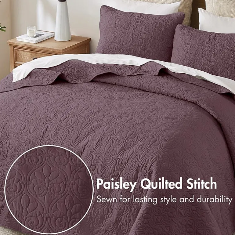 Madison Park Mansfield Oversized Antimicrobial Treated 3pc Bedspread Set