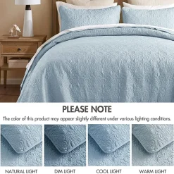 Madison Park Mansfield Oversized Antimicrobial Treated 3pc Bedspread Set