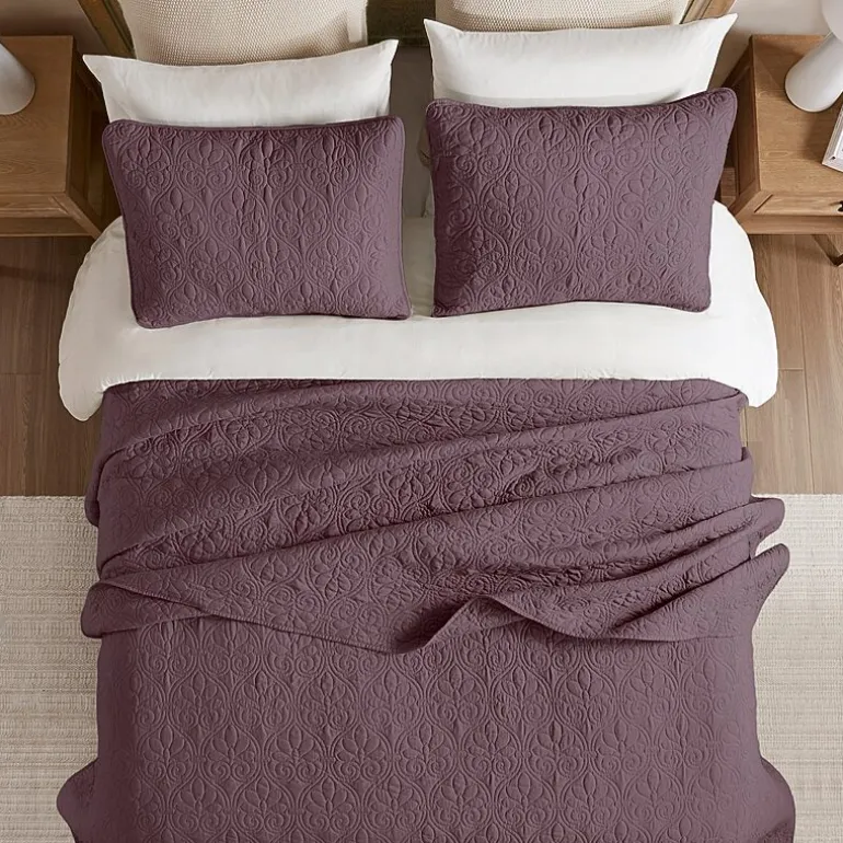 Madison Park Mansfield Oversized Antimicrobial Treated 3pc Bedspread Set