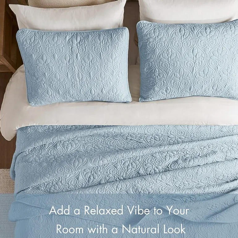 Madison Park Mansfield Oversized Antimicrobial Treated 3pc Bedspread Set
