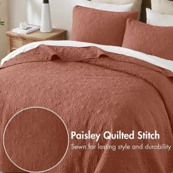 Madison Park Mansfield Oversized Antimicrobial Treated 3pc Bedspread Set