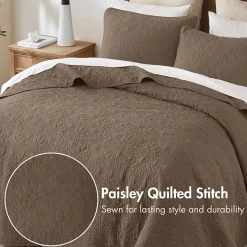 Madison Park Mansfield Oversized Antimicrobial Treated 3pc Bedspread Set